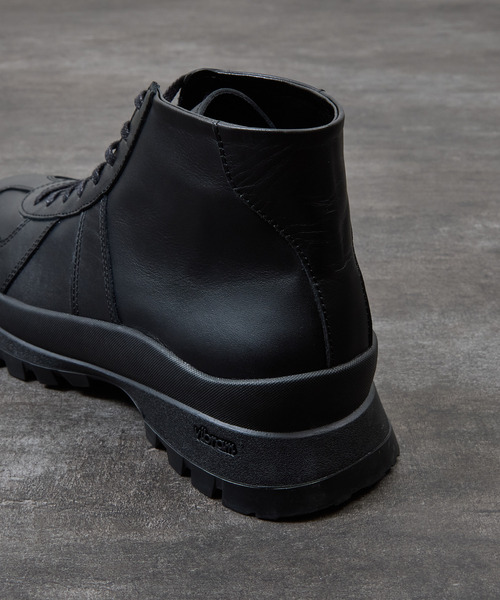 PADRONE（パドローネ）の「PADRONE パドローネ / GERMAN TRAINER BOOTS 884C Vibram ビブラムソールミドルカットジャーマントレーナー / PU8840-1105（スニーカー・メンズ・ブラック系その他/ブラック・40/41/42/43）」の17枚目の写真