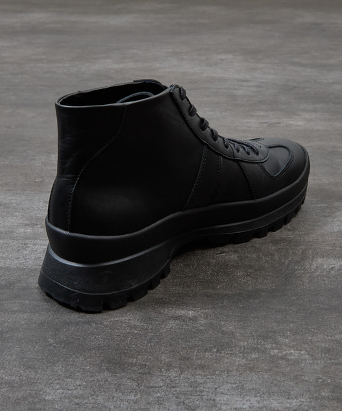PADRONE（パドローネ）の「PADRONE パドローネ / GERMAN TRAINER BOOTS 884C Vibram ビブラムソールミドルカットジャーマントレーナー / PU8840-1105（スニーカー・メンズ・ブラック系その他/ブラック・40/41/42/43）」の18枚目の写真