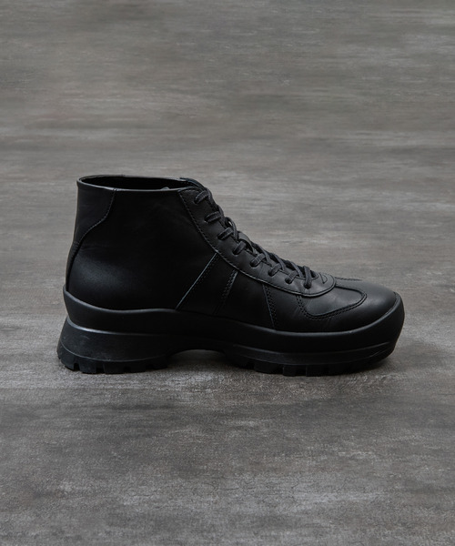 PADRONE（パドローネ）の「PADRONE パドローネ / GERMAN TRAINER BOOTS 884C Vibram ビブラムソールミドルカットジャーマントレーナー / PU8840-1105（スニーカー・メンズ・ブラック系その他/ブラック・40/41/42/43）」の19枚目の写真