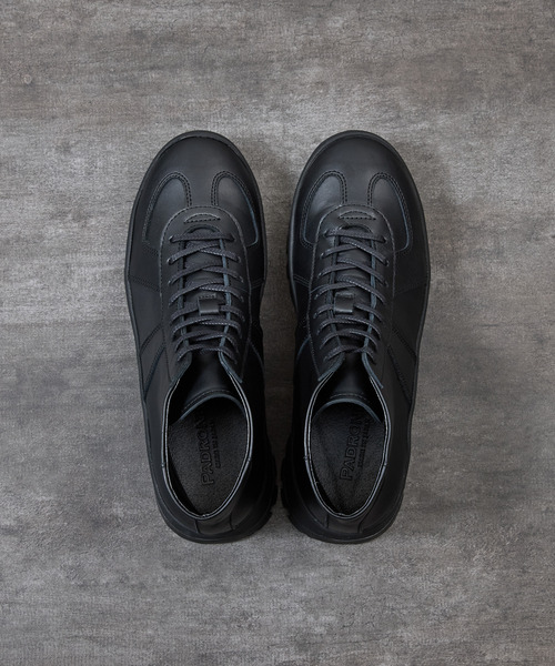 PADRONE（パドローネ）の「PADRONE パドローネ / GERMAN TRAINER BOOTS 884C Vibram ビブラムソールミドルカットジャーマントレーナー / PU8840-1105（スニーカー・メンズ・ブラック系その他/ブラック・40/41/42/43）」の20枚目の写真