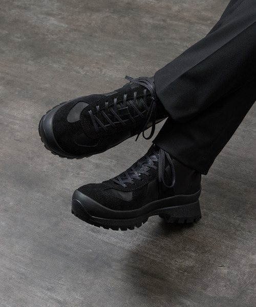 PADRONE（パドローネ）の「PADRONE パドローネ / GERMAN TRAINER BOOTS 884C Vibram ビブラムソールミドルカットジャーマントレーナー / PU8840-1105（スニーカー・メンズ・ブラック系その他/ブラック・40/41/42/43）」の22枚目の写真