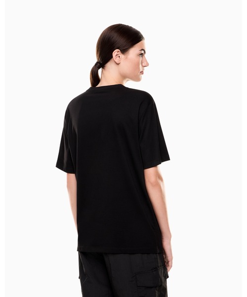 EMPORIO ARMANI EA7(エンポリオアルマーニイーエーセブン)の「【エンポリオ アルマーニ EA7】Contemporary Sport クルーネックTシャツ コットンジャージー(Tシャツ/カットソー・レディース・ブラック・X-SMALL/SMALL/MEDIUM/LARGE)」の4枚目の写真