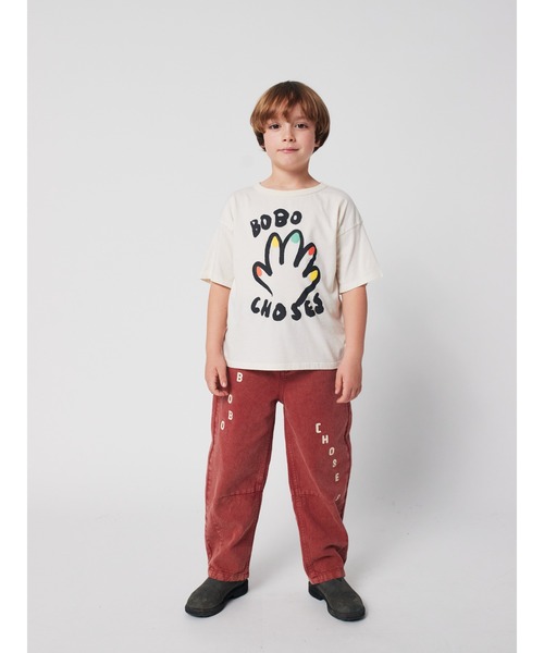 BOBO CHOSES（ボボショーズ）の「High Five T-shirt（Tシャツ/カットソー・キッズ・オフホワイト・2-3YEAR/4-5YEAR/6-7YEAR/8-9y/12-13y）」の3枚目の写真