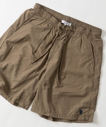 【3】〔U.S.POLOASSN.〕ナイロンワッシャー 裏メッシュ ワンタック ワイドショーツ