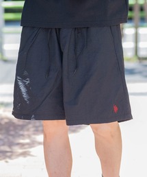 U.S. POLO ASSN. | 【3】〔U.S.POLOASSN.〕ナイロンワッシャー 裏メッシュ ワンタック ワイドショーツ(その他パンツ)