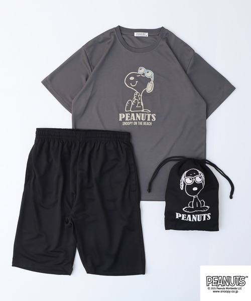 PEANUTSハニカムメッシュ上下セット（ルームウェア/パジャマ