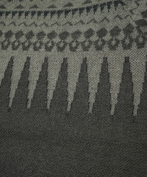 EGO TRIPPING（エゴトリッピング）の「mcg3679-ARROWKNIT ニットカーディガン（カーディガン/ボレロ・メンズ・グレー系その他/チャコールグレー×ブラック/ネイビー系/ブラック系その他・46/48）」の21枚目の写真