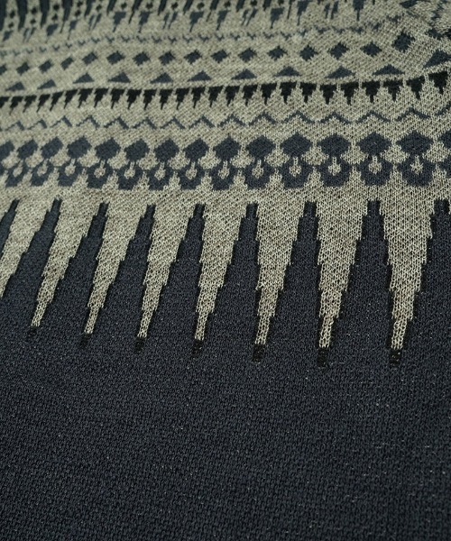 EGO TRIPPING（エゴトリッピング）の「mcg3679-ARROWKNIT ニットカーディガン（カーディガン/ボレロ・メンズ・グレー系その他/チャコールグレー×ブラック/ネイビー系/ブラック系その他・46/48）」の14枚目の写真