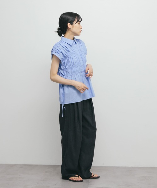 KBF(ケイビーエフ)の「タックイージーパンツ(その他パンツ・レディース・ライトベージュ/ネイビー・ONE)」の10枚目の写真