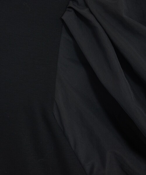 qualite(カリテ)の「タフタスリーブプルオーバー/オフィスカジュアル/夏服/パフスリーブ(Tシャツ/カットソー・レディース・オフホワイト/サックスブルー/ブラック・フリー)」の19枚目の写真