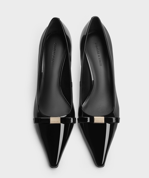 CHARLES & KEITH(チャールズ & キース)の「Dorian ドリアン パテントボウポインテッドトゥスティレットヒールパンプス(パンプス・レディース・レッド/ダークブラウン/ブラック系その他6/ブラウン系その他3・22.5cm/22cm/25.5cm/25cm/24.5cm/23.5cm/23cm)」の20枚目の写真