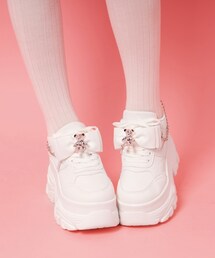 cs T&P（シーエスティーアンドピー）の「クマ×チェ―ン付き厚底インヒールスニーカー（スニーカー）」