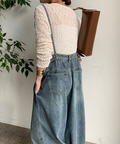 WEB限定】 デニムオールインワン（つなぎ/オールインワン）｜DouDou