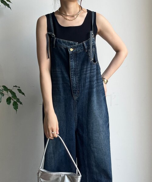 DouDou（ドゥドゥ）の「【WEB限定】 デニムオールインワン（つなぎ/オールインワン・レディース・ネイビー/ブルー・FREE）」の17枚目の写真