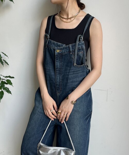 DouDou（ドゥドゥ）の「【WEB限定】 デニムオールインワン（つなぎ/オールインワン・レディース・ネイビー/ブルー・FREE）」の18枚目の写真