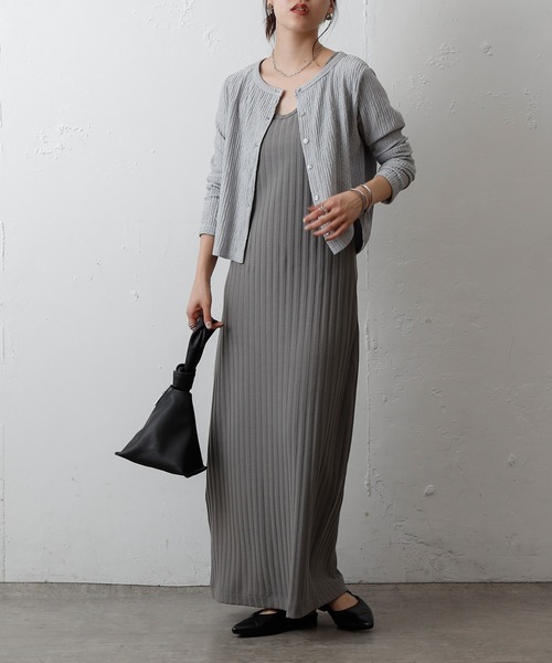 COLONY 2139（コロニートゥーワンスリーナイン）の「カットワイドリブノースリーブワンピース（ワンピース・レディース・ブラウン/グレー/ブラック・FREE）」の11枚目の写真