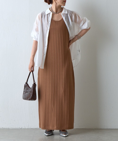 COLONY 2139（コロニートゥーワンスリーナイン）の「カットワイドリブノースリーブワンピース（ワンピース・レディース・ブラウン/グレー/ブラック・FREE）」の22枚目の写真