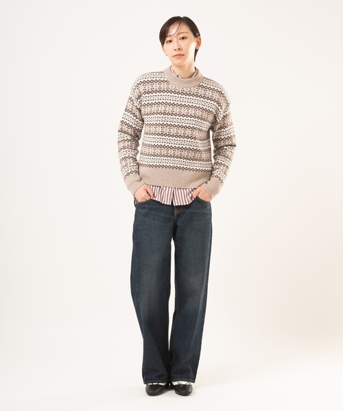 Levi's(リーバイス)の「Levi's/リーバイス INES フェアアイルセーター(ニット/セーター・レディース・ブラウン・S/XS/M)」の10枚目の写真