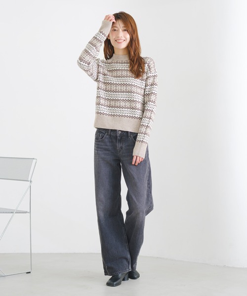 Levi's(リーバイス)の「Levi's/リーバイス INES フェアアイルセーター(ニット/セーター・レディース・ブラウン・S/XS/M)」の12枚目の写真