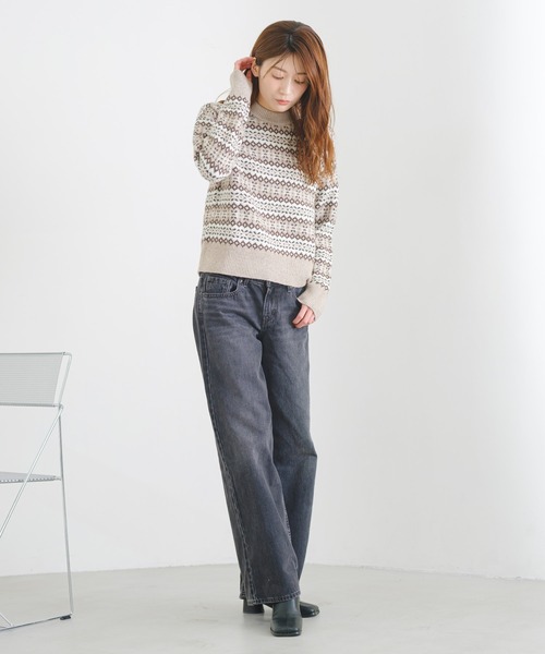 Levi's(リーバイス)の「Levi's/リーバイス INES フェアアイルセーター(ニット/セーター・レディース・ブラウン・S/XS/M)」の3枚目の写真