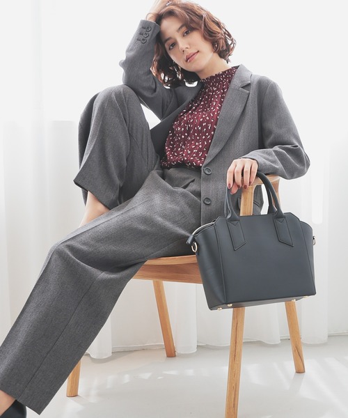 GLACIER lusso（グラシアルッソ）の「総柄ハイネックブラウス（シャツ/ブラウス・レディース・ネイビー系/グリーン系その他/レッド系その他/ホワイト系その他・S/M/LL/L）」の10枚目の写真