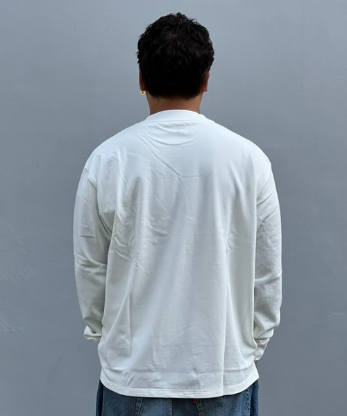 HELLY HANSEN（ヘリーハンセン）の「【HELLY HANSEN】L/S Marine Kanoko Tee（Tシャツ/カットソー・メンズ・ネイビー/オフホワイト・MEDIUM/LARGE/X-LARGE）」の4枚目の写真