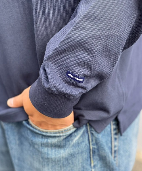 HELLY HANSEN（ヘリーハンセン）の「【HELLY HANSEN】L/S Marine Kanoko Tee（Tシャツ/カットソー・メンズ・ネイビー/オフホワイト・MEDIUM/LARGE/X-LARGE）」の7枚目の写真