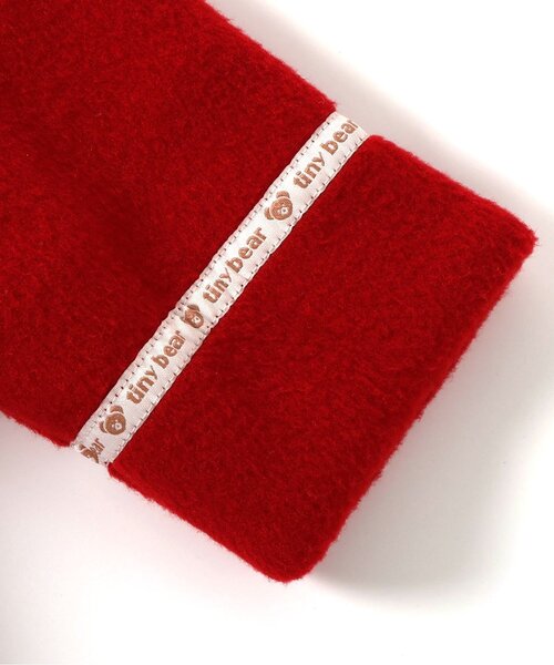 apres les cours（アプレレクール）の「tiny bear セーラーコート（ダッフルコート・キッズ・ネイビー/レッド・90/80/120/110/100）」の20枚目の写真