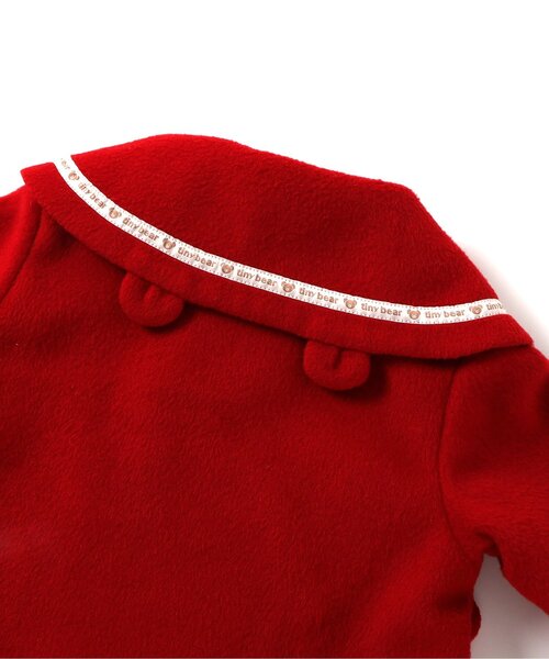 apres les cours（アプレレクール）の「tiny bear セーラーコート（ダッフルコート・キッズ・ネイビー/レッド・90/80/120/110/100）」の18枚目の写真