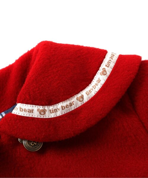 apres les cours（アプレレクール）の「tiny bear セーラーコート（ダッフルコート・キッズ・ネイビー/レッド・90/80/120/110/100）」の19枚目の写真