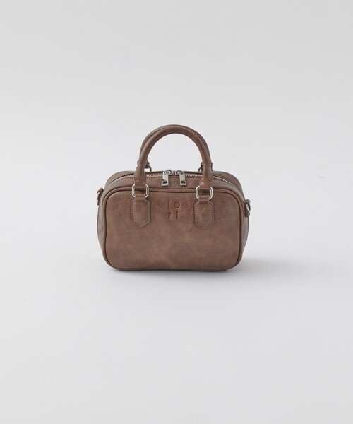 mline(エムライン)の「loti ロゴスクエアBAG(ボストンバッグ・レディース・ブラウン/キャメル/ブラック・ONE SIZE)」の10枚目の写真