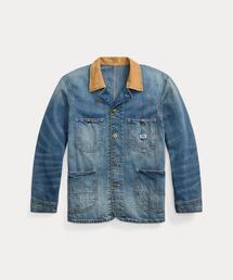RRL（ダブル アール エル）の「コーデュロイカラー インディゴ デニム ジャケット（デニムジャケット・メンズ）」