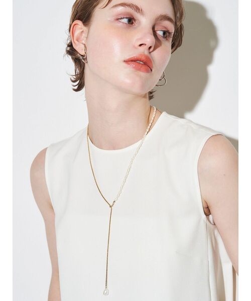 ELENDEEK（エレンディーク）の「2WAYパールスライダーネックレス（ネックレス・レディース・シルバー/ゴールド・FREE）」の17枚目の写真