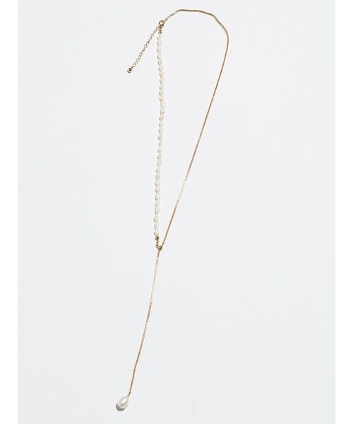 ELENDEEK（エレンディーク）の「2WAYパールスライダーネックレス（ネックレス・レディース・シルバー/ゴールド・FREE）」の19枚目の写真