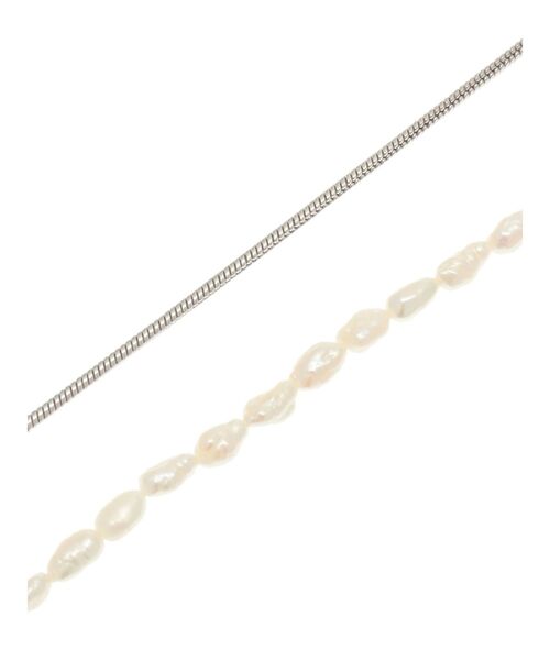 ELENDEEK（エレンディーク）の「2WAYパールスライダーネックレス（ネックレス・レディース・シルバー/ゴールド・FREE）」の3枚目の写真