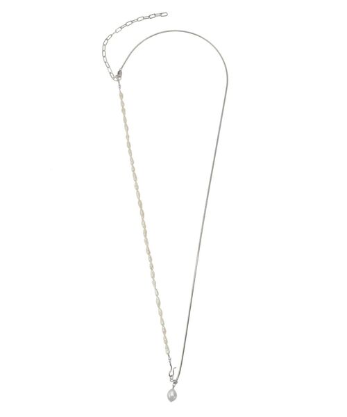 ELENDEEK（エレンディーク）の「2WAYパールスライダーネックレス（ネックレス・レディース・シルバー/ゴールド・FREE）」の10枚目の写真