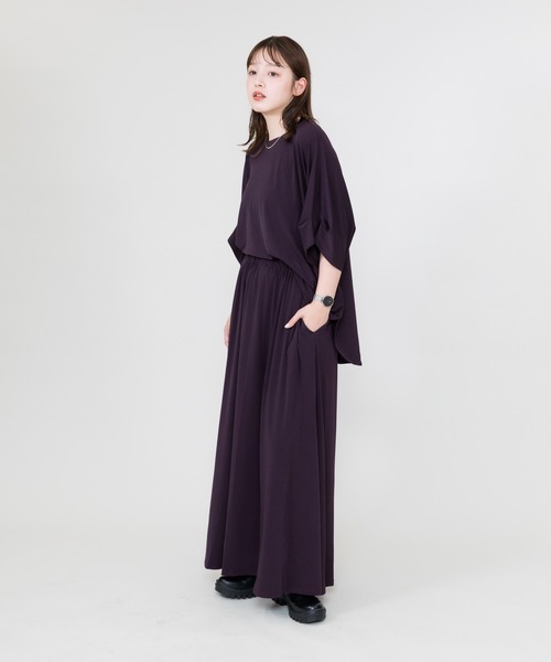 meeny miny（ミーニーマイニー）の「【meeny miny】とろみ～Tシャツ（Tシャツ/カットソー・レディース・パープル/ブラック/グレー・S-M/M-L）」の14枚目の写真