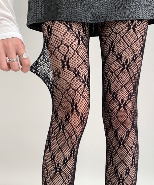セール】【OKUOKU 0909】 レースタイツ oku-tights-837572873440-5