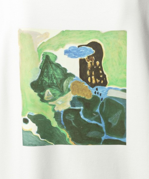 RAGEBLUE(レイジブルー)の「アートプリント/ポンチロンT(Tシャツ/カットソー・メンズ・ブラウン/レッド/ブラック/ホワイト・LARGE/MEDIUM/SMALL)」の6枚目の写真