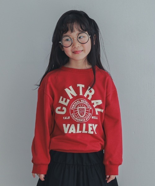ZERO standerd(ゼロスタンダード)の「zero standard/ゼロスタンダード CENTRAL トレーナー(スウェット・キッズ・レッド/ベージュ/チャコールグレー・140cm/130cm/120cm/110cm/160cm/150cm/100cm)」の3枚目の写真