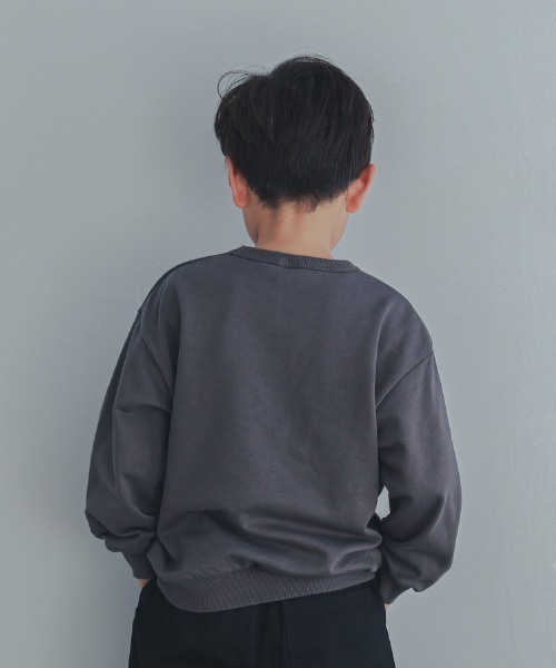 ZERO standerd(ゼロスタンダード)の「zero standard/ゼロスタンダード CENTRAL トレーナー(スウェット・キッズ・レッド/ベージュ/チャコールグレー・140cm/130cm/120cm/110cm/160cm/150cm/100cm)」の8枚目の写真