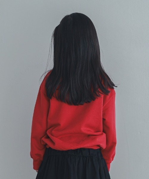 ZERO standerd(ゼロスタンダード)の「zero standard/ゼロスタンダード CENTRAL トレーナー(スウェット・キッズ・レッド/ベージュ/チャコールグレー・140cm/130cm/120cm/110cm/160cm/150cm/100cm)」の6枚目の写真