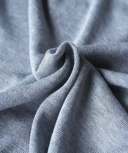 mili an deni（ミリアンデニ）の「バンダナスカーフ付き半袖ニットトップス（ニット/セーター・レディース・ネイビー/オフホワイト/グレー・M）」の22枚目の写真