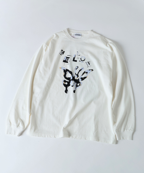 JOURNAL STANDARD(ジャーナルスタンダード)の「YOUTHLESS / ユースレス プリント ロンT(Tシャツ/カットソー・メンズ・ホワイト/カーキ/ブラック/ブラック系その他/ブルー系その他・LARGE/MEDIUM)」の1枚目の写真
