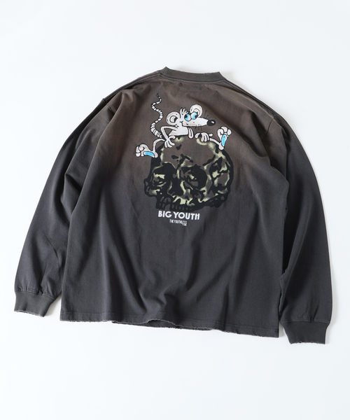 YOUTHLESS / ユースレス プリント ロンT（Tシャツ/カットソー