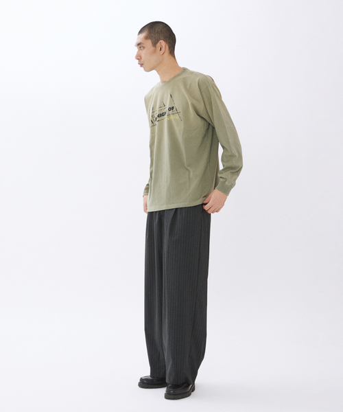 JOURNAL STANDARD(ジャーナルスタンダード)の「YOUTHLESS / ユースレス プリント ロンT(Tシャツ/カットソー・メンズ・ホワイト/カーキ/ブラック/ブラック系その他/ブルー系その他・LARGE/MEDIUM)」の6枚目の写真