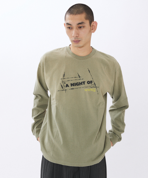 JOURNAL STANDARD(ジャーナルスタンダード)の「YOUTHLESS / ユースレス プリント ロンT(Tシャツ/カットソー・メンズ・ホワイト/カーキ/ブラック/ブラック系その他/ブルー系その他・LARGE/MEDIUM)」の8枚目の写真