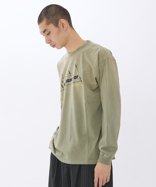 JOURNAL STANDARD(ジャーナルスタンダード)の「YOUTHLESS / ユースレス プリント ロンT(Tシャツ/カットソー・メンズ・ホワイト/カーキ/ブラック/ブラック系その他/ブルー系その他・LARGE/MEDIUM)」の10枚目の写真