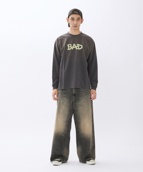 JOURNAL STANDARD(ジャーナルスタンダード)の「YOUTHLESS / ユースレス プリント ロンT(Tシャツ/カットソー・メンズ・ホワイト/カーキ/ブラック/ブラック系その他/ブルー系その他・LARGE/MEDIUM)」の14枚目の写真