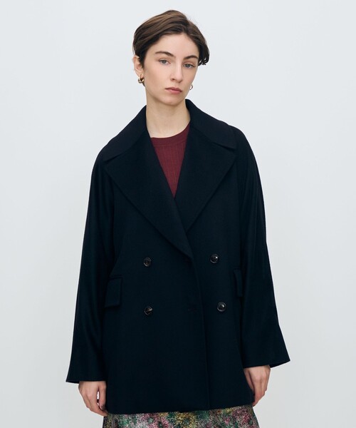 トゥモローランド　Ａラインピーコートショート丈　TOMORROWLAND完売美品 トゥモローランド Aラインピーコートショート丈 TOMORROWLAND完売美品